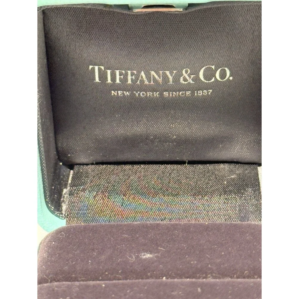 Tiffany & Co. Engagement Ring Box Authentic Turquoise Blue Presentation Box